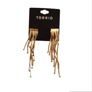 Torrid Gold Waterfall Earrings  - NWT